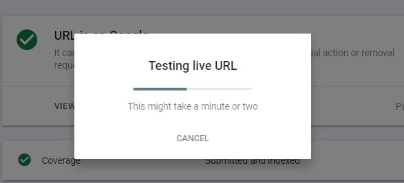 Test Live URL